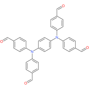 Benzaldehyde, 4,4′,4”,4”’-(1,4-phenylenedinitrilo)tetrakis-