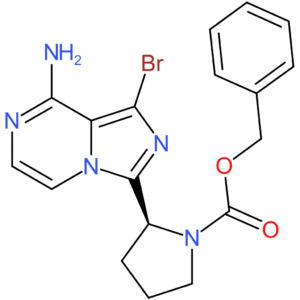 benzyl (2S)-2-{8-amino-1-bromoimidazo[1,5-a]pyrazin-3-yl}pyrrolidine-1-carboxylate