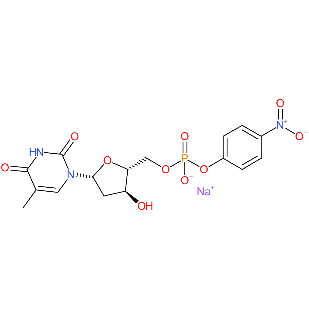 5′-Thymidylic acid,mono(4-nitrophenyl) ester, monosodium salt (9CI)