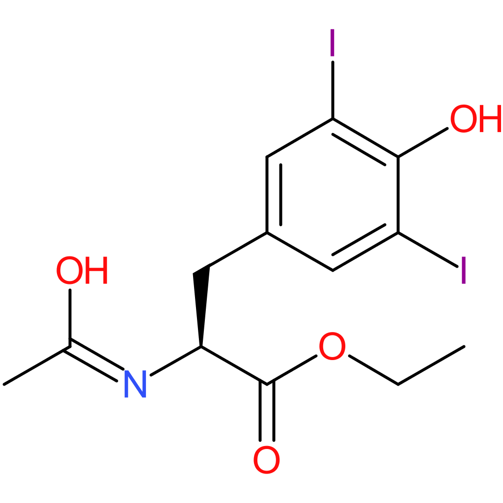 (S)-Ethyl 2-acetamido-3-(4-hydroxy-3,5-diiodophenyl)propanoate