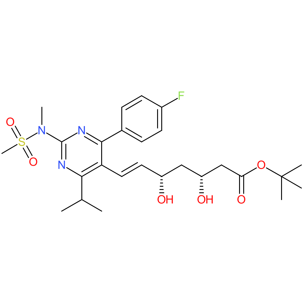 (3R,5S,6E)-7-[4-(4-Fluorophenyl)-6-isopropyl-2-[(methanesulfonyl) methylamino]pyrimidin-5-yl]-3,5-dihydroxyhept-6-enoic acid tert-butyl ester