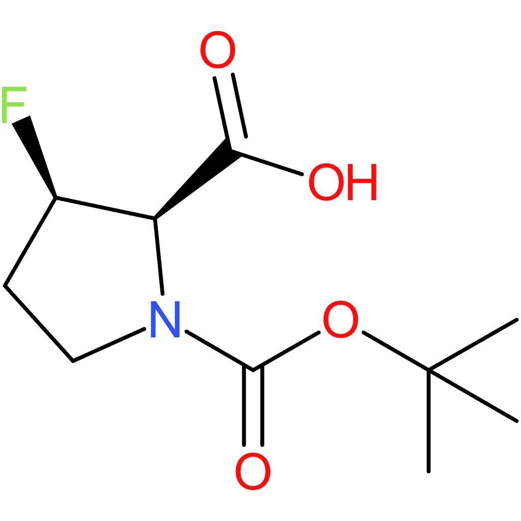 1,2-Pyrrolidinedicarboxylic acid, 3-fluoro-, 1-(1,1-dimethylethyl) ester,(2R,3R)-