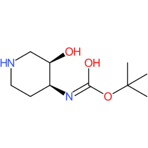 Carbamic acid, [(3R,4S)-3-hydroxy-4-piperidinyl]-, 1,1-dimethylethyl ester (9CI)