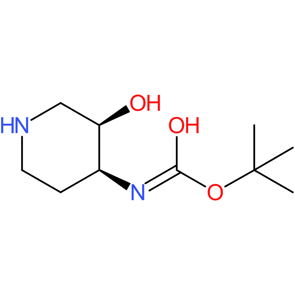 Carbamic acid, [(3R,4S)-3-hydroxy-4-piperidinyl]-, 1,1-dimethylethyl ester (9CI)