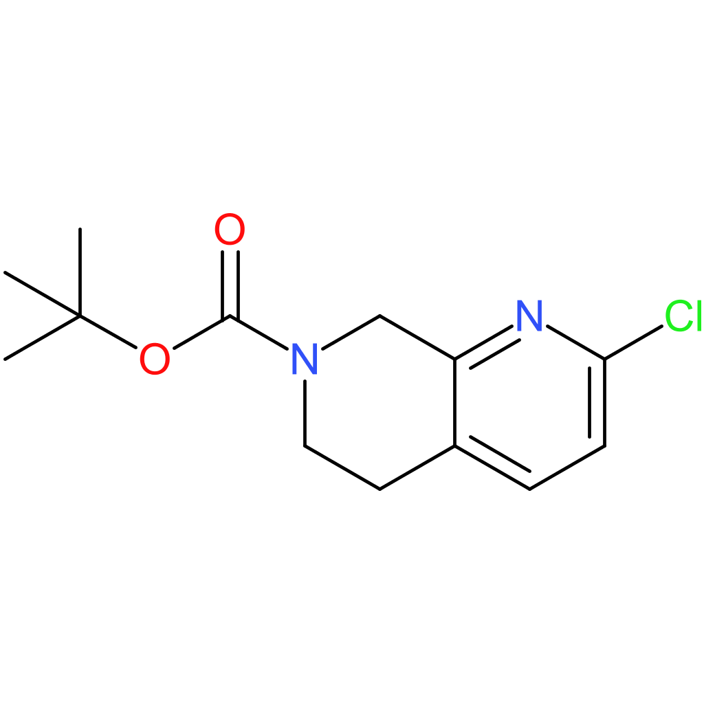 tert-butyl 2-chloro-5,6-dihydro-1,7-naphthyridine-7(8h)-carboxylate