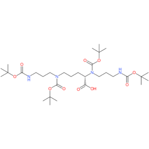 3,20-Dioxa-5,9,14,18-tetraazadocosane-9,10,14-tricarboxylicacid, 2,2,21,21-tetramethyl-4,19-dioxo-, 9,14-bis(1,1-dimethylethyl) ester,(10S)-