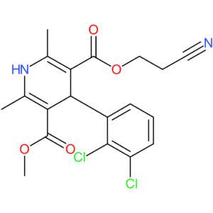4-(2,3-Dichloro-phenyl)-2,6-dimethyl-1,4-dihydro-pyridine-3,5-dicarboxylic acid 3-(2-cyano-ethyl) ester 5-methyl ester