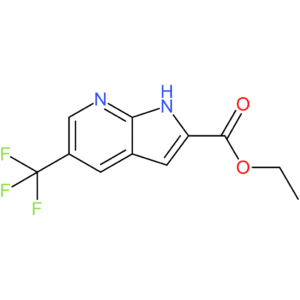 1H-Pyrrolo[2,3-b]pyridine-2-carboxylic acid, 5-(trifluoromethyl)-, ethyl ester