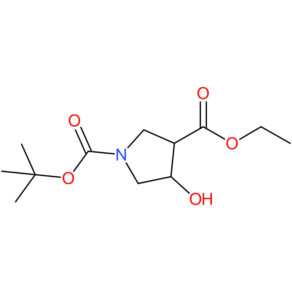 Ethyl 1-Boc-4-hydroxypyrrolidine-3-carboxylate