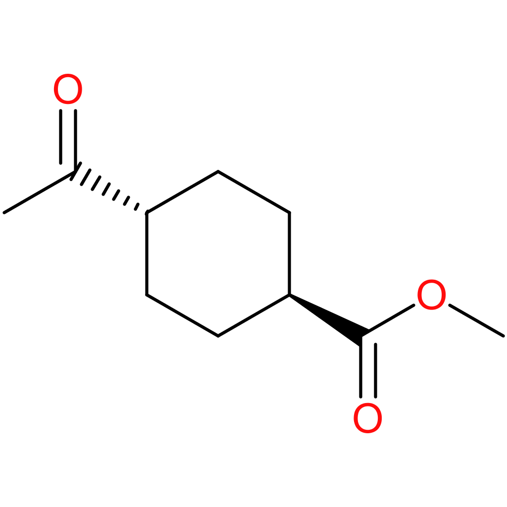 Cyclohexanecarboxylic acid, 4-acetyl-, methyl ester, trans-