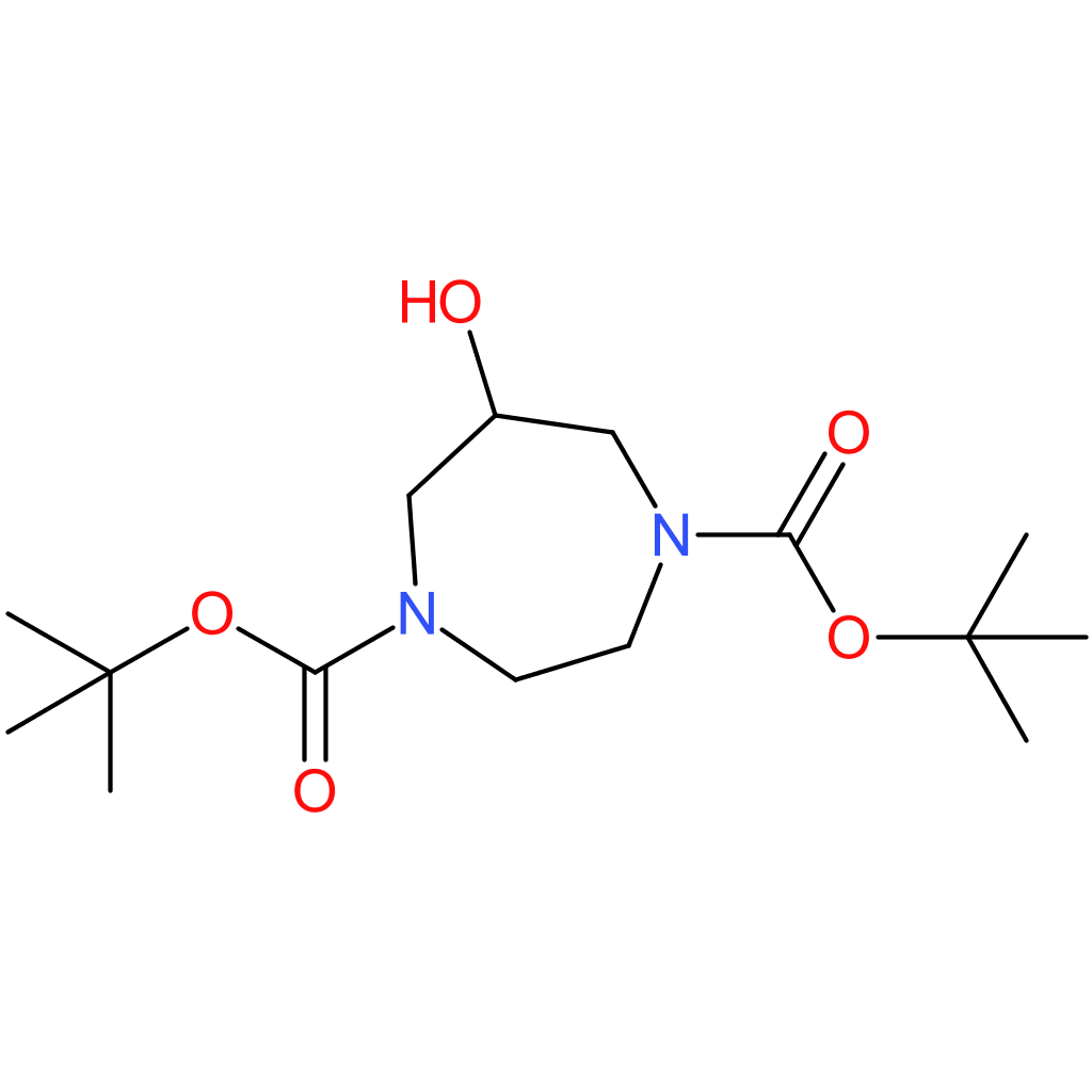 Di-Tert-Butyl 6-Hydroxy-1,4-Diazepane-1,4-Dicarboxylate