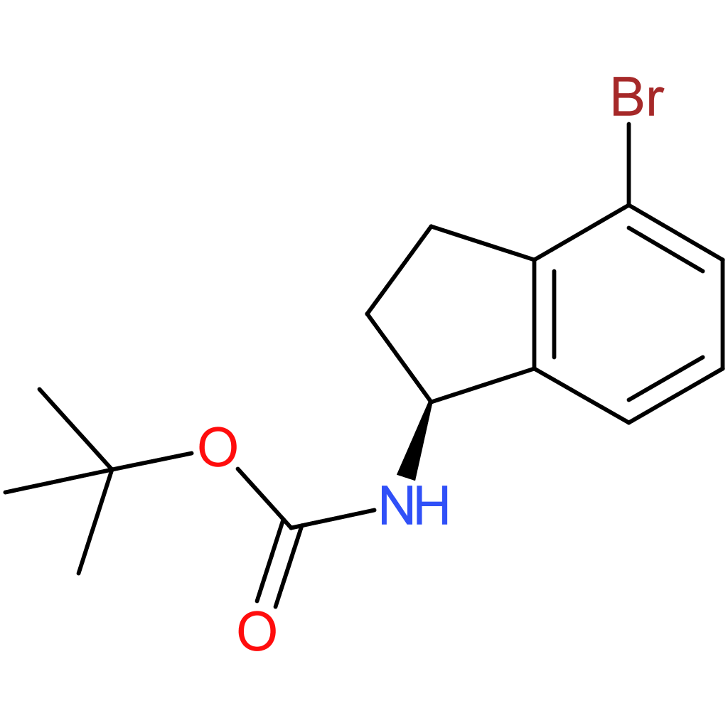 N-[(1S)-4-Bromo-2,3-dihydro-1H-inden-1-yl]carbamic acid 1,1-dimethylethyl ester