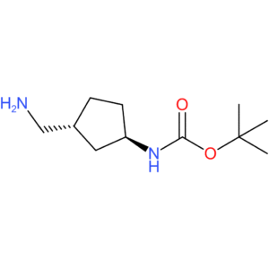 Carbamic acid, [(1R,3R)-3-(aminomethyl)cyclopentyl]-,1,1-dimethylethyl ester, rel-