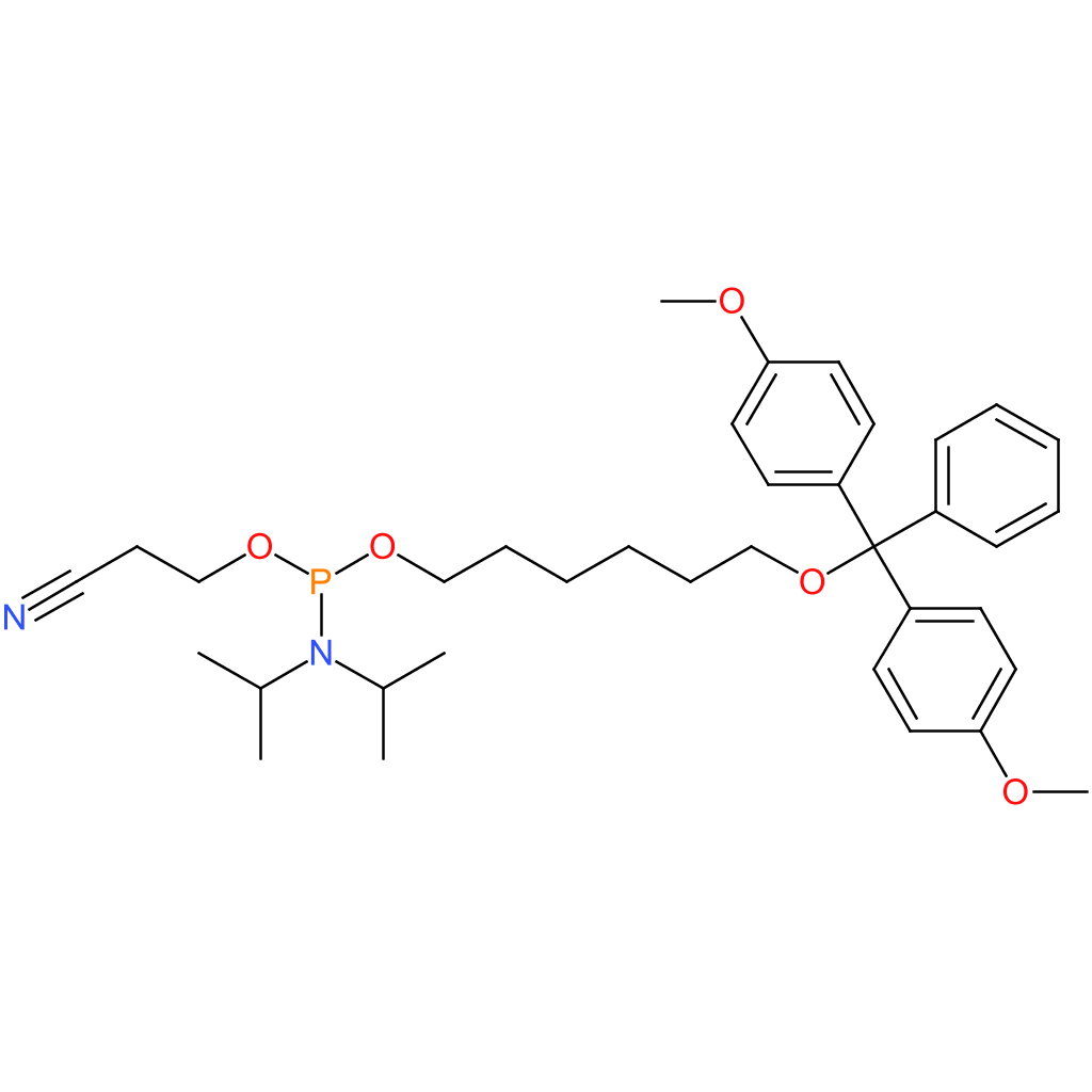 Phosphoramidous acid, N,N-bis(1-methylethyl)-, 6-[bis(4-methoxyphenyl)phenylmethoxy]hexyl 2-cyanoethyl ester