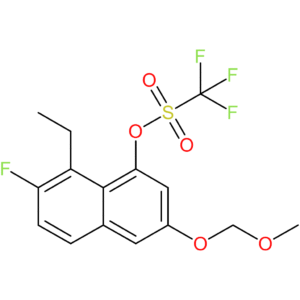 Methanesulfonic acid, 1,1,1-trifluoro-, 8-ethyl-7-fluoro-3-(methoxymethoxy)-1-naphthalenyl ester