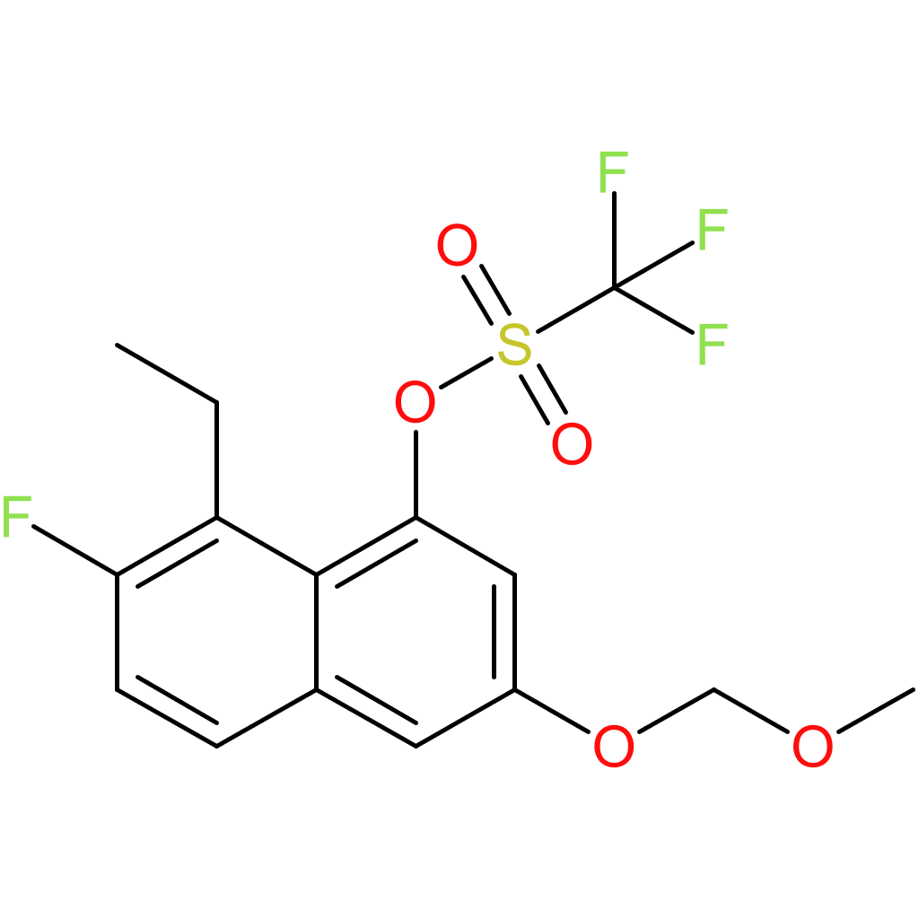 Methanesulfonic acid, 1,1,1-trifluoro-, 8-ethyl-7-fluoro-3-(methoxymethoxy)-1-naphthalenyl ester