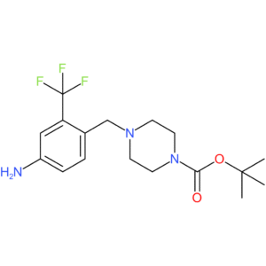 1-Piperazinecarboxylicacid, 4-[[4-amino-2-(trifluoromethyl)phenyl]methyl]-, 1,1-dimethylethyl ester