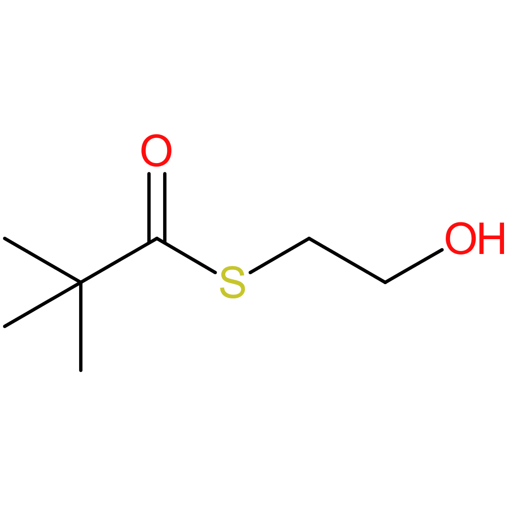 Propanethioic acid, 2,2-dimethyl-, S-(2-hydroxyethyl) ester