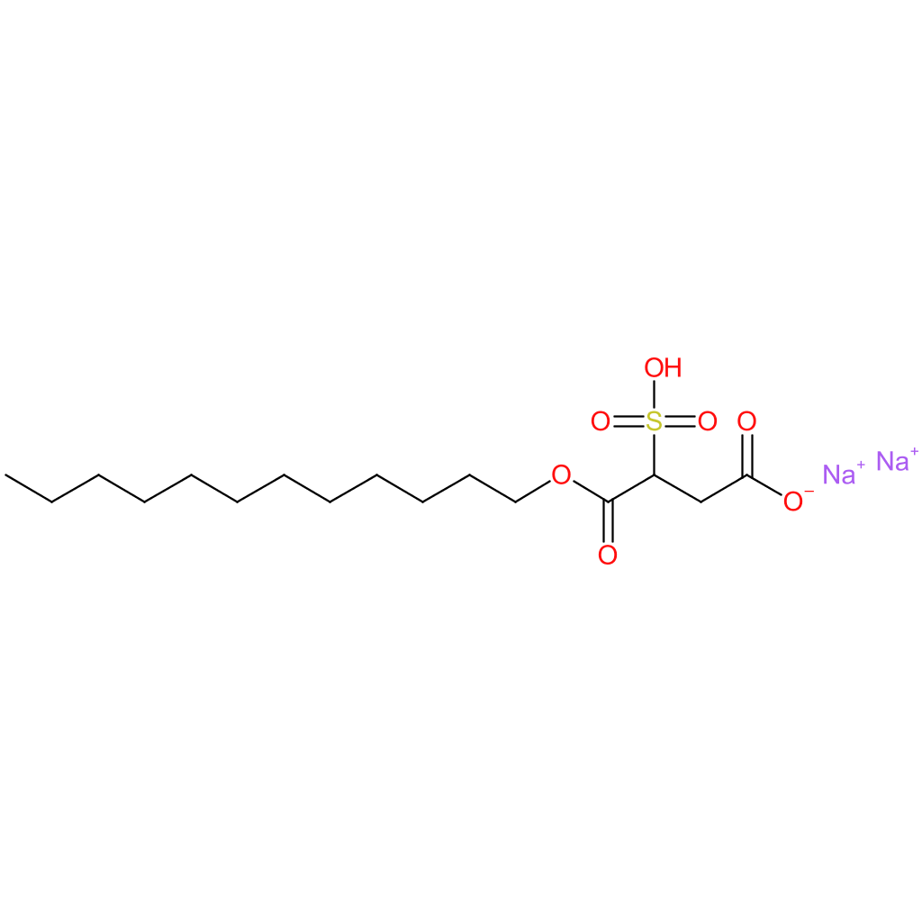 Butanedioic acid,2-sulfo-, 1-dodecyl ester, sodium salt (1:2)