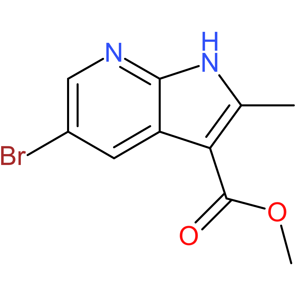 5-bromo-2-methyl-1H-Pyrrolo[2,3-b]pyridine-3-carboxylic acid methyl ester