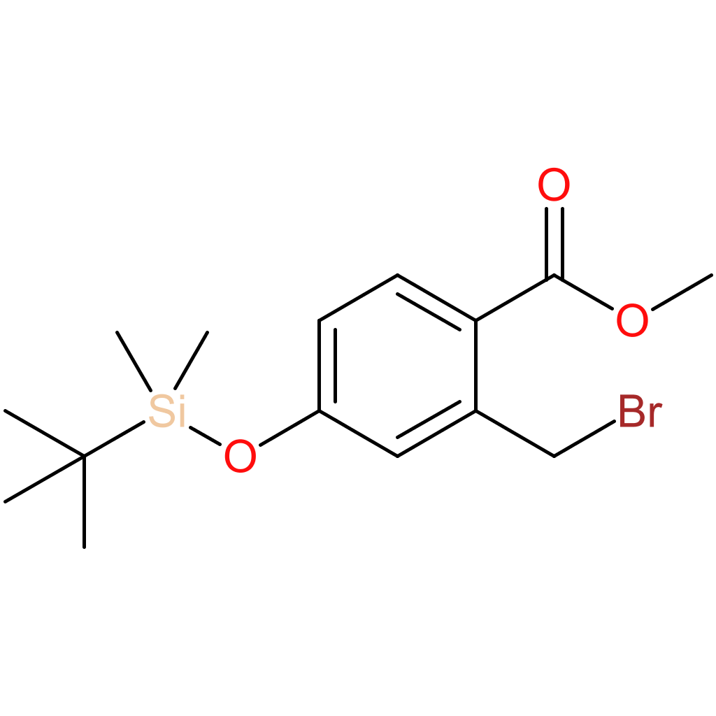 Benzoic acid, 2-(bromomethyl)-4-[[(1,1-dimethylethyl)dimethylsilyl]oxy]-, methyl ester