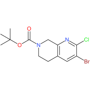 tert-Butyl 3-bromo-2-chloro-5,8-dihydro-1,7-naphthyridine-7(6H)-carboxylate