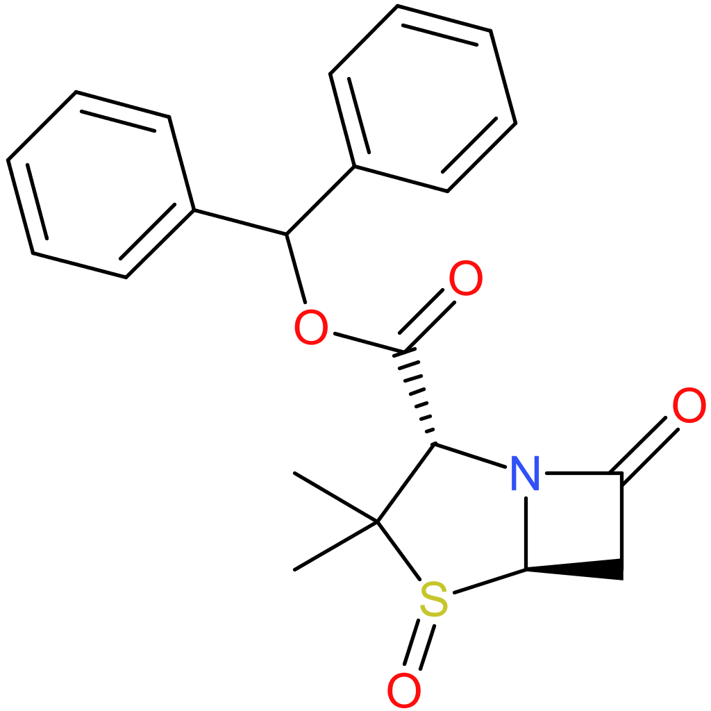 (2S,5R)-Benzhydryl 3,3-dimethyl-7-oxo-4-thia-1-azabicyclo[3.2.0]heptane-2-carboxylate 4-oxide