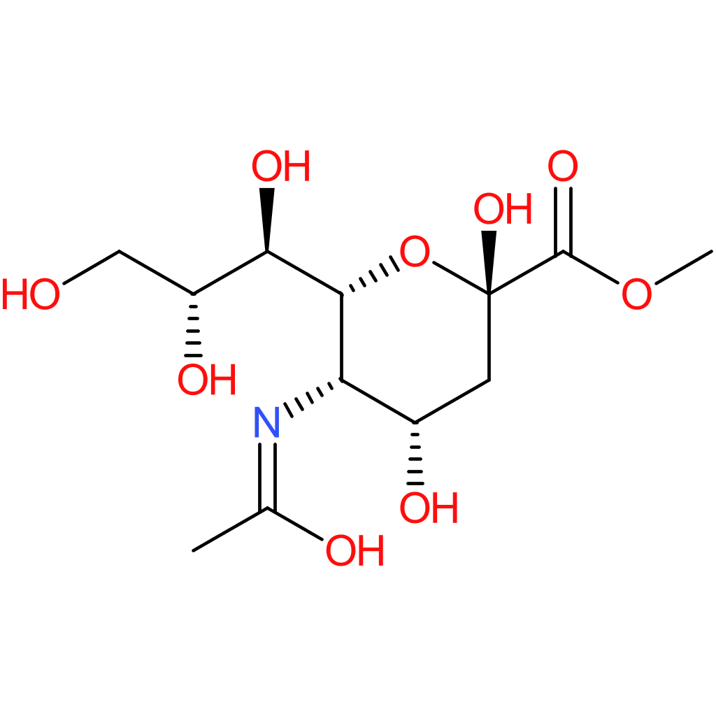 (2S,4S,5R,6R)-Methyl 5-acetamido-2,4-dihydroxy-6-((1R,2R)-1,2,3-trihydroxypropyl)tetrahydro-2H-pyran-2-carboxylate