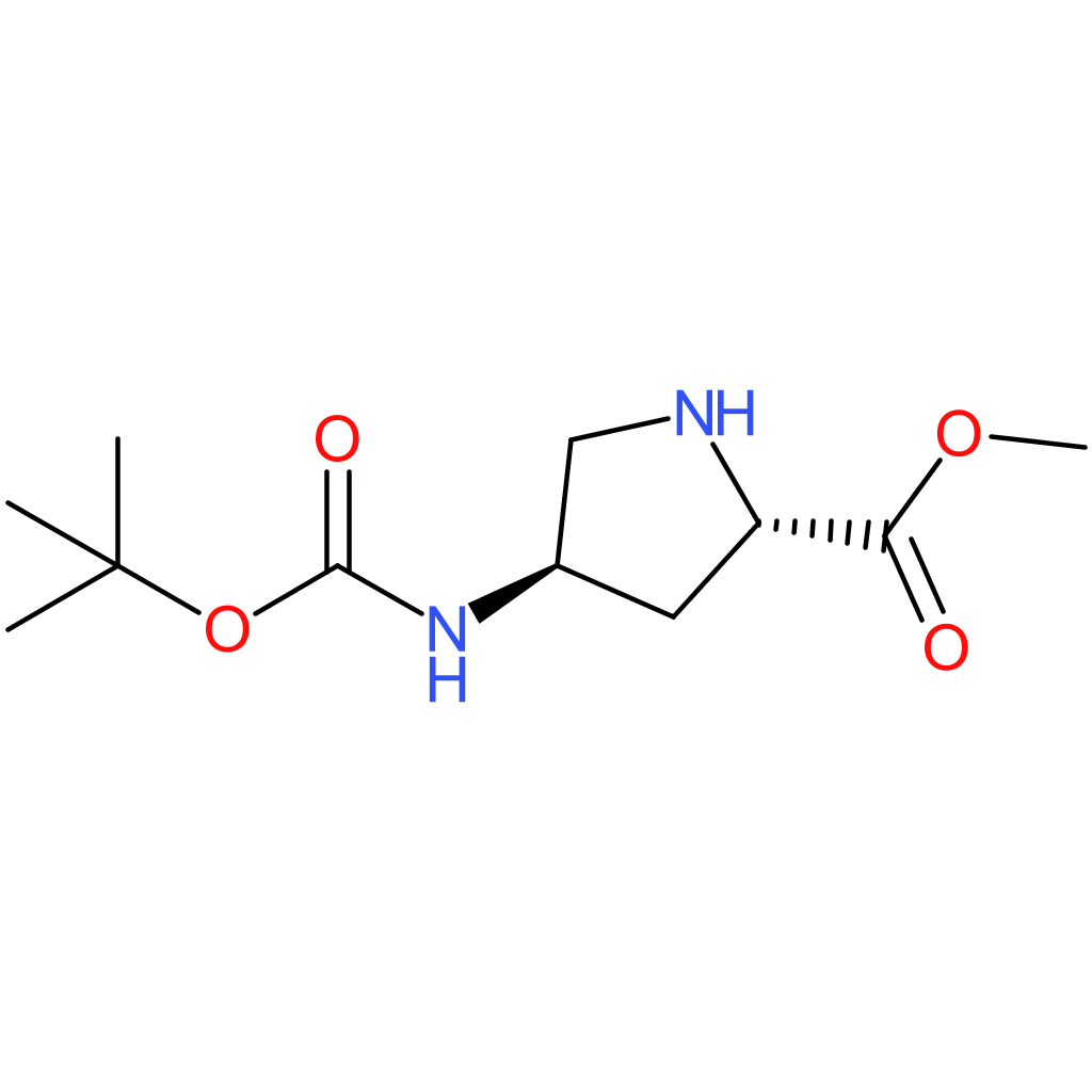 (2S,4R)-Methyl 4-(tert-butoxycarbonylamino)pyrrolidine-2-carboxylate