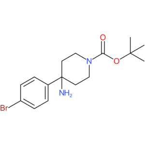 4-AMINO-4-(4-BROMO-PHENYL)-PIPERIDINE-1-CARBOXYLIC ACID TERT-BUTYL ESTER
