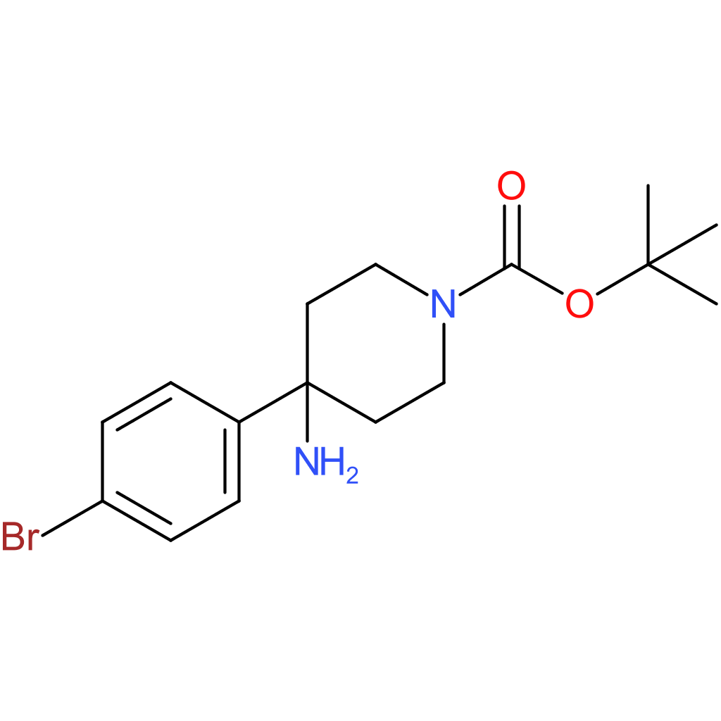 4-AMINO-4-(4-BROMO-PHENYL)-PIPERIDINE-1-CARBOXYLIC ACID TERT-BUTYL ESTER