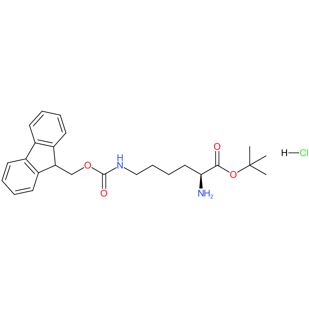 (S)-tert-Butyl 6-((((9H-fluoren-9-yl)methoxy)carbonyl)amino)-2-aminohexanoate hydrochloride