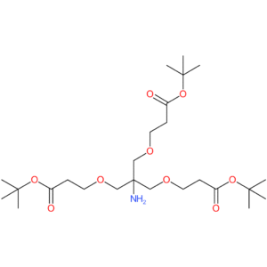Di-tert-butyl 3,3′-((2-amino-2-((3-(tert-butoxy)-3-oxopropoxy)methyl)propane-1,3-diyl)bis(oxy))dipropanoate