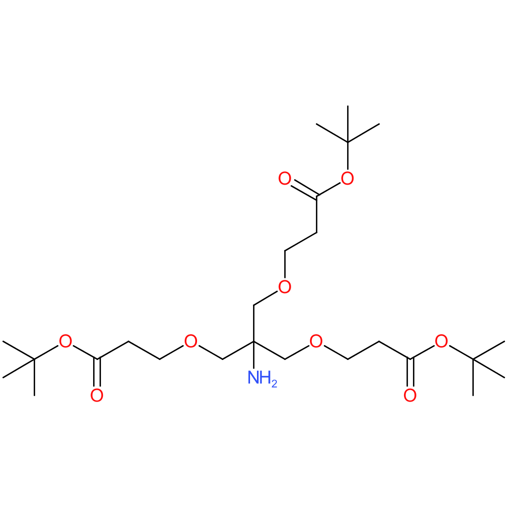 Di-tert-butyl 3,3′-((2-amino-2-((3-(tert-butoxy)-3-oxopropoxy)methyl)propane-1,3-diyl)bis(oxy))dipropanoate