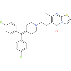 6-(2-(4-(Bis(4-fluorophenyl)methylene)piperidin-1-yl)ethyl)-7-methyl-5H-thiazolo[3,2-a]pyrimidin-5-one
