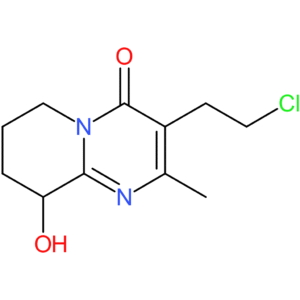 3-(2-Chloroethyl)-9-hydroxy-2-methyl-6,7,8,9-tetrahydro-4H-pyrido[1,2-a]pyrimidin-4-one