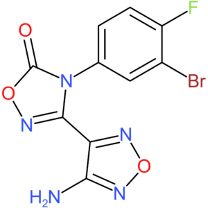 3-(4-Amino-1,2,5-oxadiazol-3-yl)-4-(3-bromo-4-fluorophenyl)-1,2,4-oxadiazol-5(4H)-one