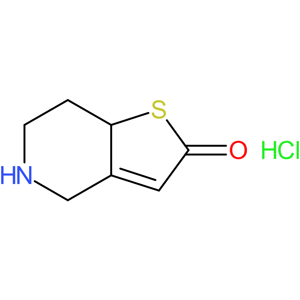 5,6,7,7a-Tetrahydrothieno[3,2-c]pyridin-2(4H)-one Hydrochloride