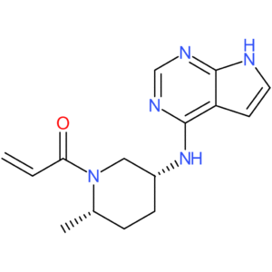 1-((2S,5R)-5-((7H-pyrrolo[2,3-d]pyrimidin-4-yl)amino)-2-methylpiperidin-1-yl)prop-2-en-1-one
