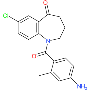 1-(4-Amino-2-methylbenzoyl)-7-chloro-3,4-dihydro-1H-benzo[b]azepin-5(2H)-one