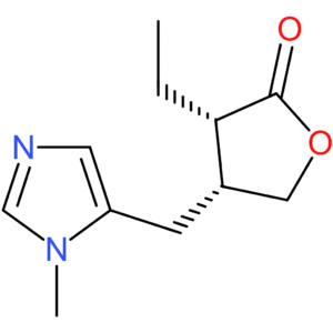(3S,4R)-3-Ethyl-4-((1-methyl-1H-imidazol-5-yl)methyl)dihydrofuran-2(3H)-one