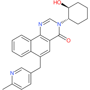 3-[(1s,2s)-2-hydroxycyclohexyl]-6-[(6-methyl-3-pyridinyl)methyl]b Enzo[h]quinazolin-4(3h)-one