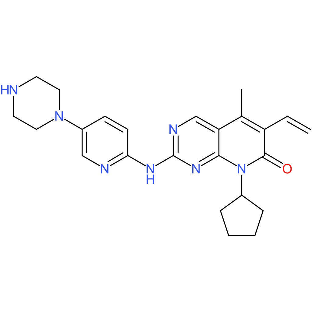 8-cyclopentyl-5-methyl-2-((5-(piperazin-1-yl)pyridin-2-yl)amino)-6-vinylpyrido[2,3-d]pyrimidin-7(8H)-one
