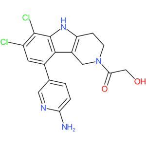 1-[9-(6-Aminopyridin-3-yl)-6,7-dichloro-1,3,4,5-tetrahydropyrido[4,3-b]indol-2-yl]-2-hydroxyethanone
