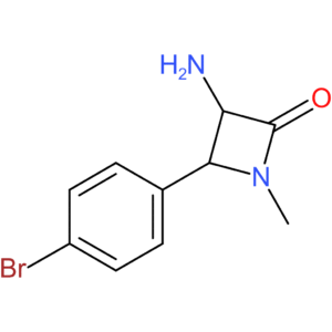 3-Amino-4-(4-bromo-phenyl)-1-methyl-azetidin-2-one