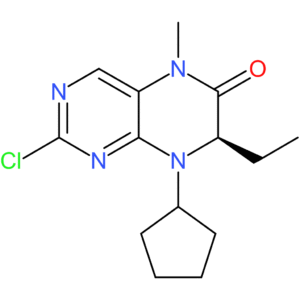 (7R)-2-chloro-8-cyclopentyl-7-ethyl-7,8-dihydro-5-methyl-6(5H)-pteridinone