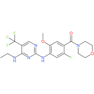 [4-[[4-(Ethylamino)-5-(trifluoromethyl)pyrimidin-2-yl]amino]-2-fluoro-5-methoxyphenyl]-morpholin-4-ylmethanone