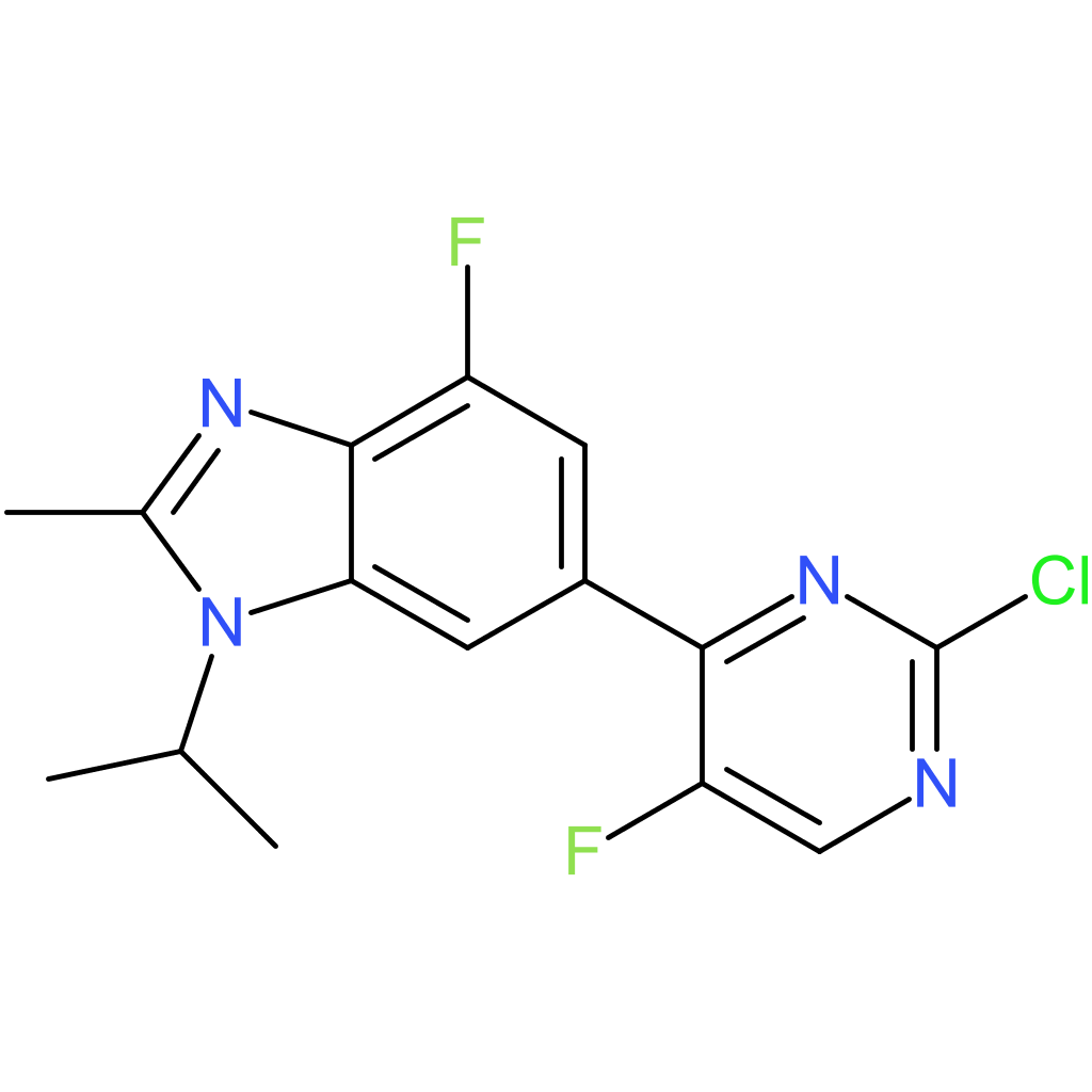 6-(2-Chloro-5-fluoropyrimidin-4-yl)-4-fluoro-1-isopropyl-2-methyl-1H-benzo[d]imidazole