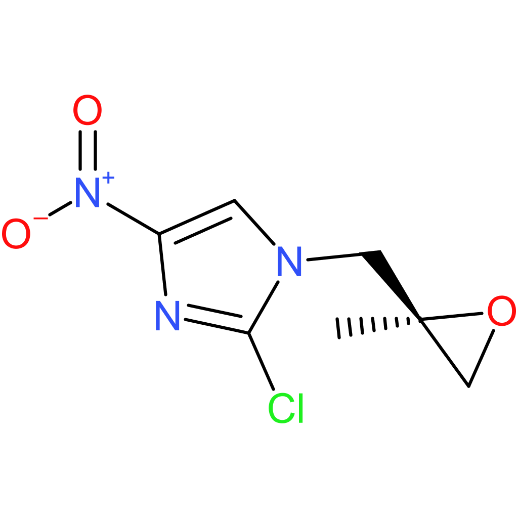1H-Imidazole, 2-chloro-1-[[(2R)-2-methyloxiranyl]methyl]-4-nitro-