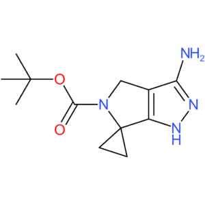 tert-butyl 3′-amino-4′,5′-dihydro-1’H-spiro[cyclopropane-1,6′-pyrrolo[3,4-c]pyrazole]-5′-carboxylate